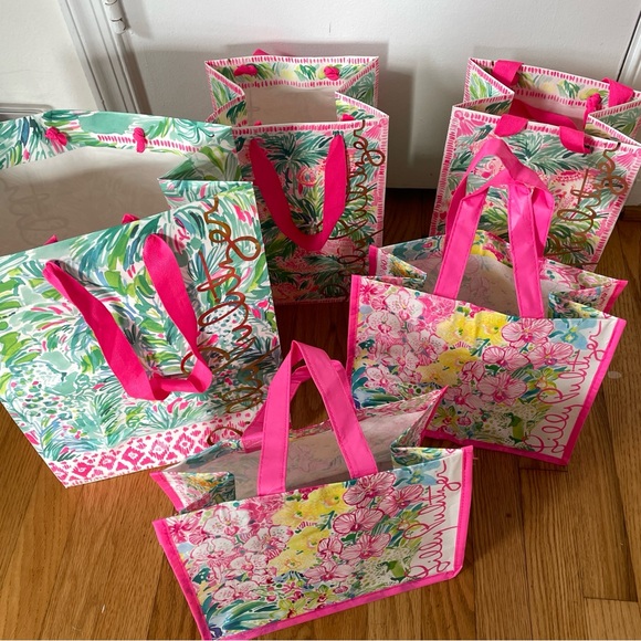 Lilly Pulitzer Bundle Bags Totes Reusable Paper Bag gift bag - Picture 2 of 4